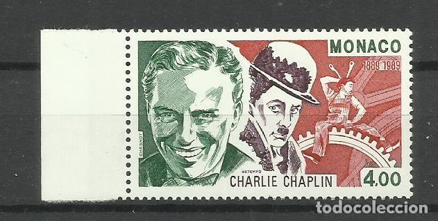 Sellos: MONACO -- 1989- ** -CENTENARIO NACIMIENTO DE CHARLIE CHAPLIN - Foto 1