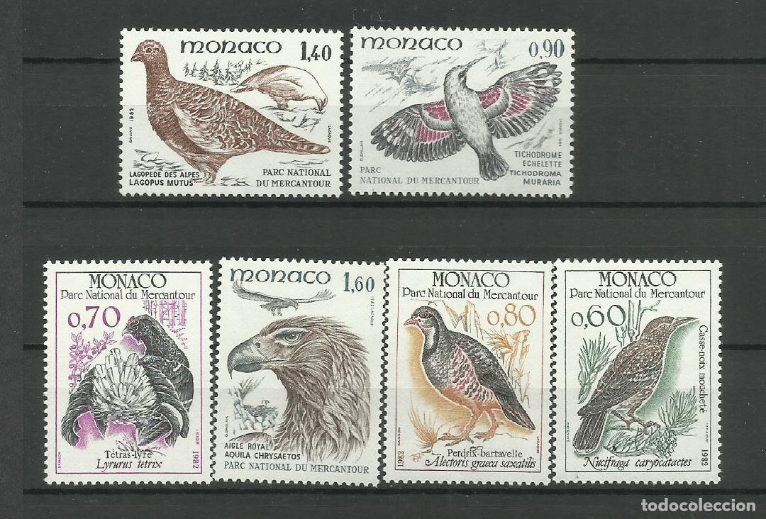 Sellos: MONACO- 1982 - ** -PAJAROS ( SERIE COMPLETA) - Foto 1