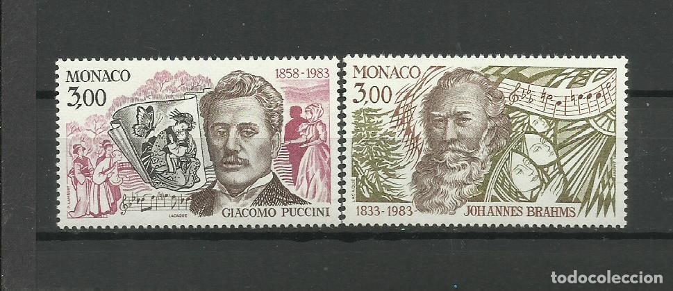 Sellos: MONACO- 1983 - ** - COMPOSITORES (SERIE COMPLETA) - Foto 1