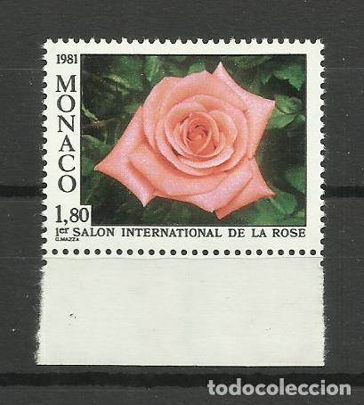 Sellos: MONACO 1981- - **- SALON INTERNACIONAL DE LA ROSA - Foto 1