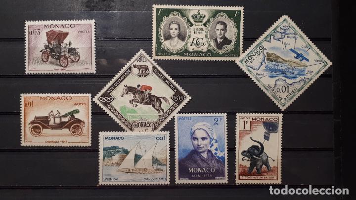 Sellos: Lote de M&oacute;naco.** - Foto 1