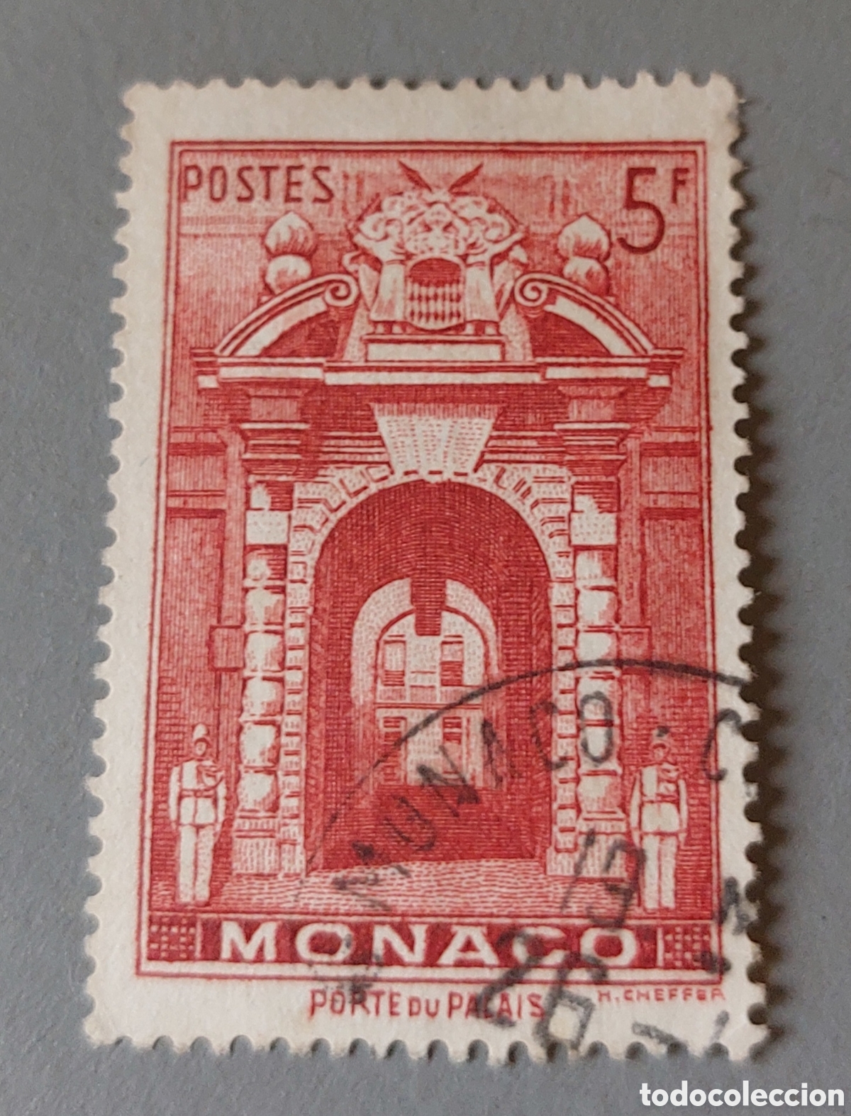 Sellos: Sello Monaco puerta de palacio - Foto 1