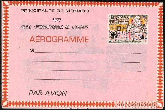 Sellos: AEROGRAMA** DE MONACO 1976 - Foto 1
