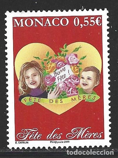 Sellos: MONACO 2626** - A&Ntilde;O 2008 - DIA DE LAS MADRES - Foto 1