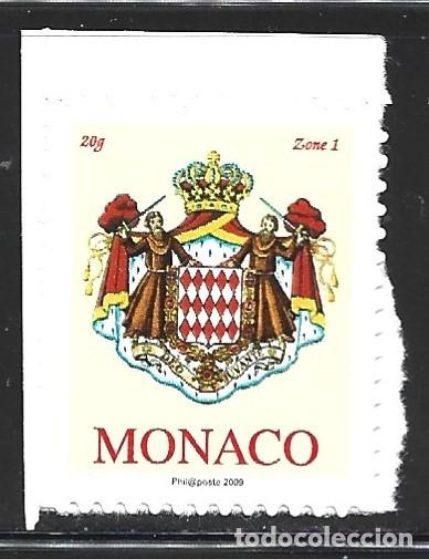 Sellos: MONACO 2676** - A&Ntilde;O 2009 - ESCUDO DE MONACO - Foto 1