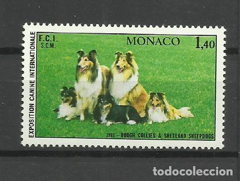 Sellos: MONACO -1981-**-EXPO-CANINA - Foto 1