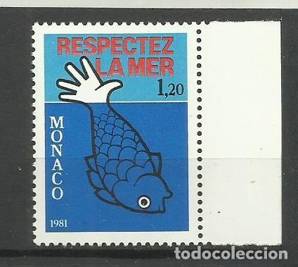 Sellos: MONACO -1981-**-PROTECCION DE LOS MARES - Foto 1