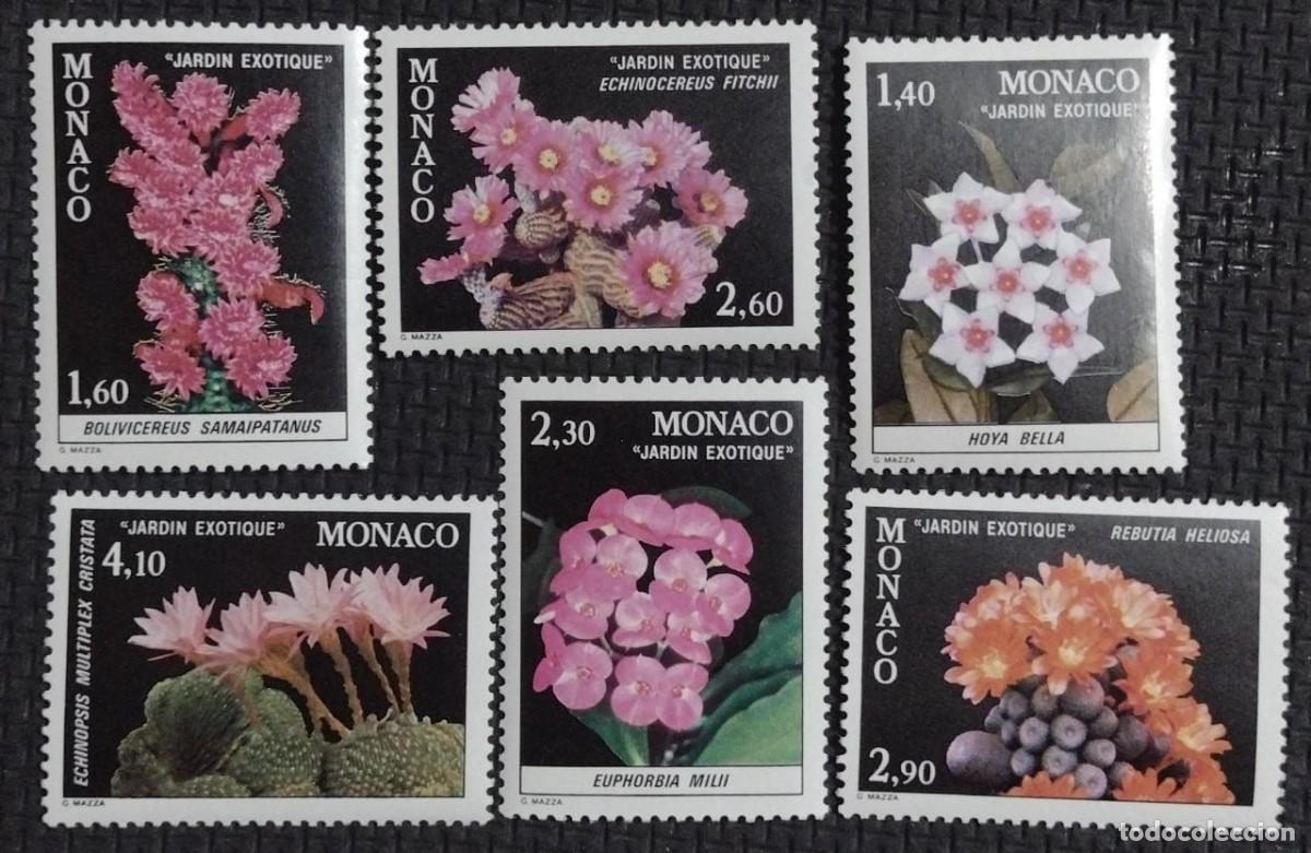 Sellos: BD)1982. MONACO, EXOTIC GARDEN, PLANTS, MNH - Foto 1
