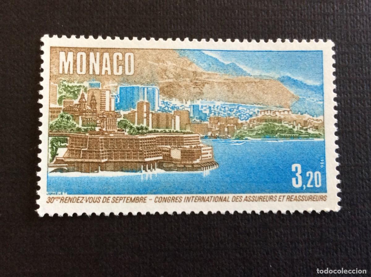 Sellos: MONACO N&ordm; YVERT 1540*** A&Ntilde;O 1986. CONGRESO INTERNACIONAL DE ASEGURADORES Y REASEGURADORES - Foto 1