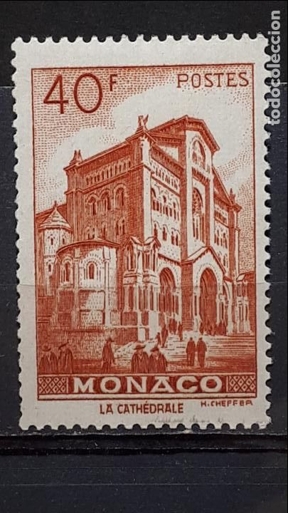 Sellos: M&Oacute;NACO. A&Ntilde;O 1949. *. - Foto 1