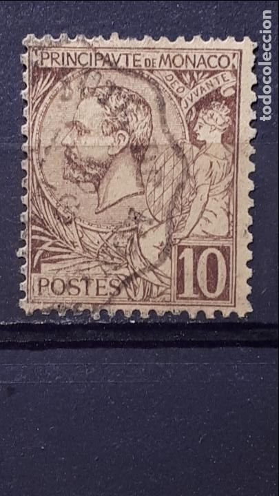 Sellos: M&Oacute;NACO. A&Ntilde;O 1891-94. &deg;. YVERT 14 - Foto 1