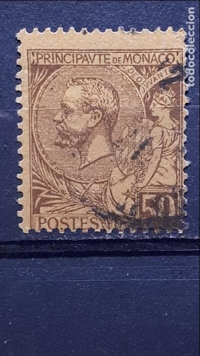 Sellos: M&Oacute;NACO. A&Ntilde;O 1891-94. *. YVERT 18 - Foto 1