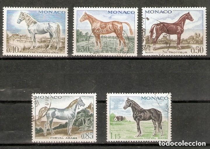Sellos: M&Oacute;NACO. 1970. FAUNA. CABALLOS - Foto 1