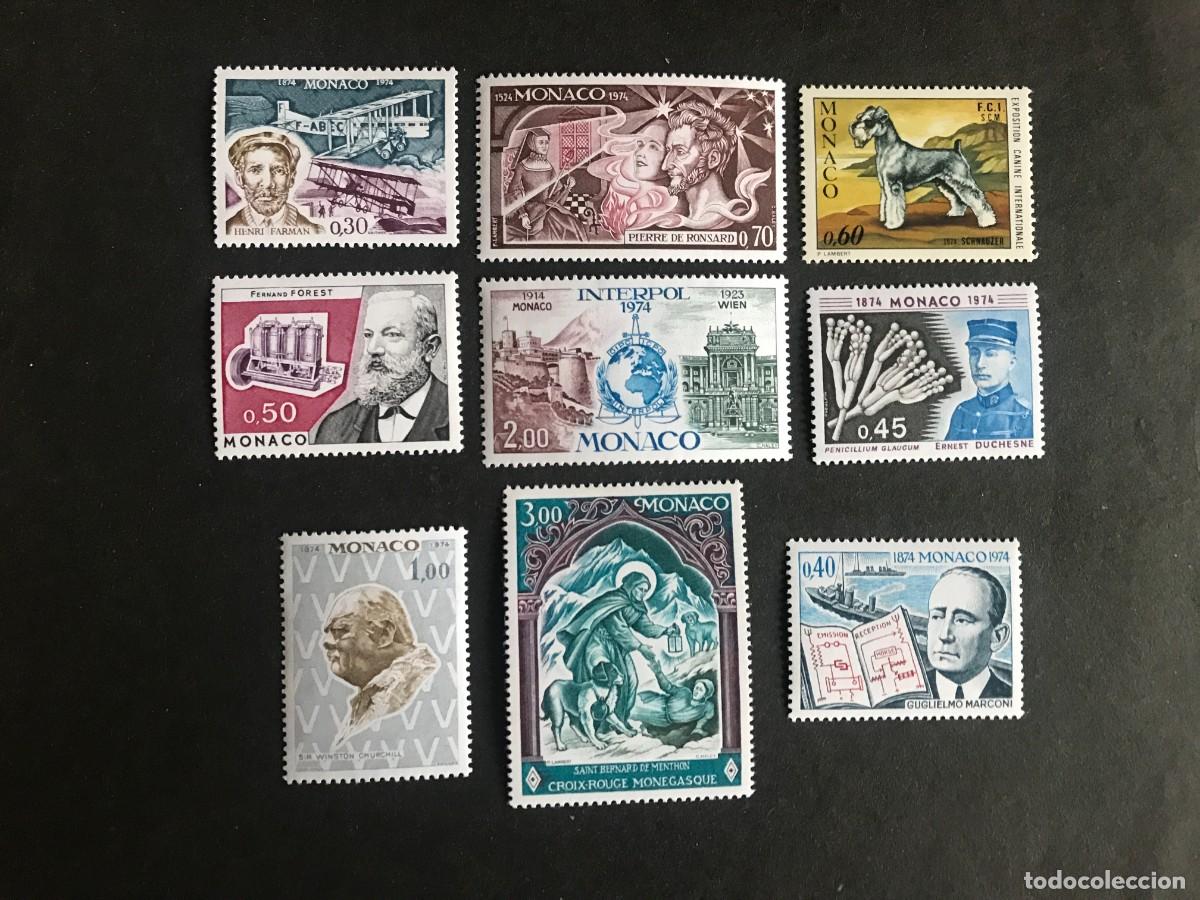 Sellos: Monaco 1974 Conjunto de series completas MNH - Foto 1