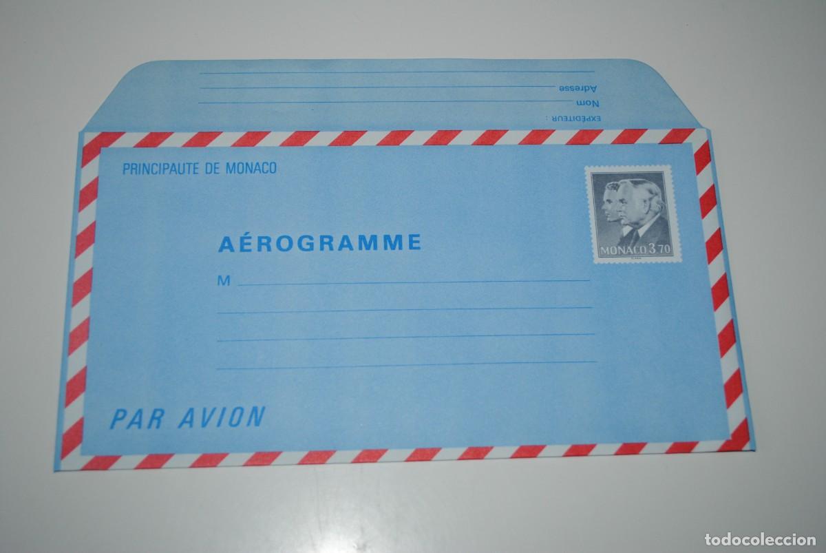 Sellos: AEROGRAMA PRINCIPADO DE MONACO - SIN CIRCULAR - Foto 1
