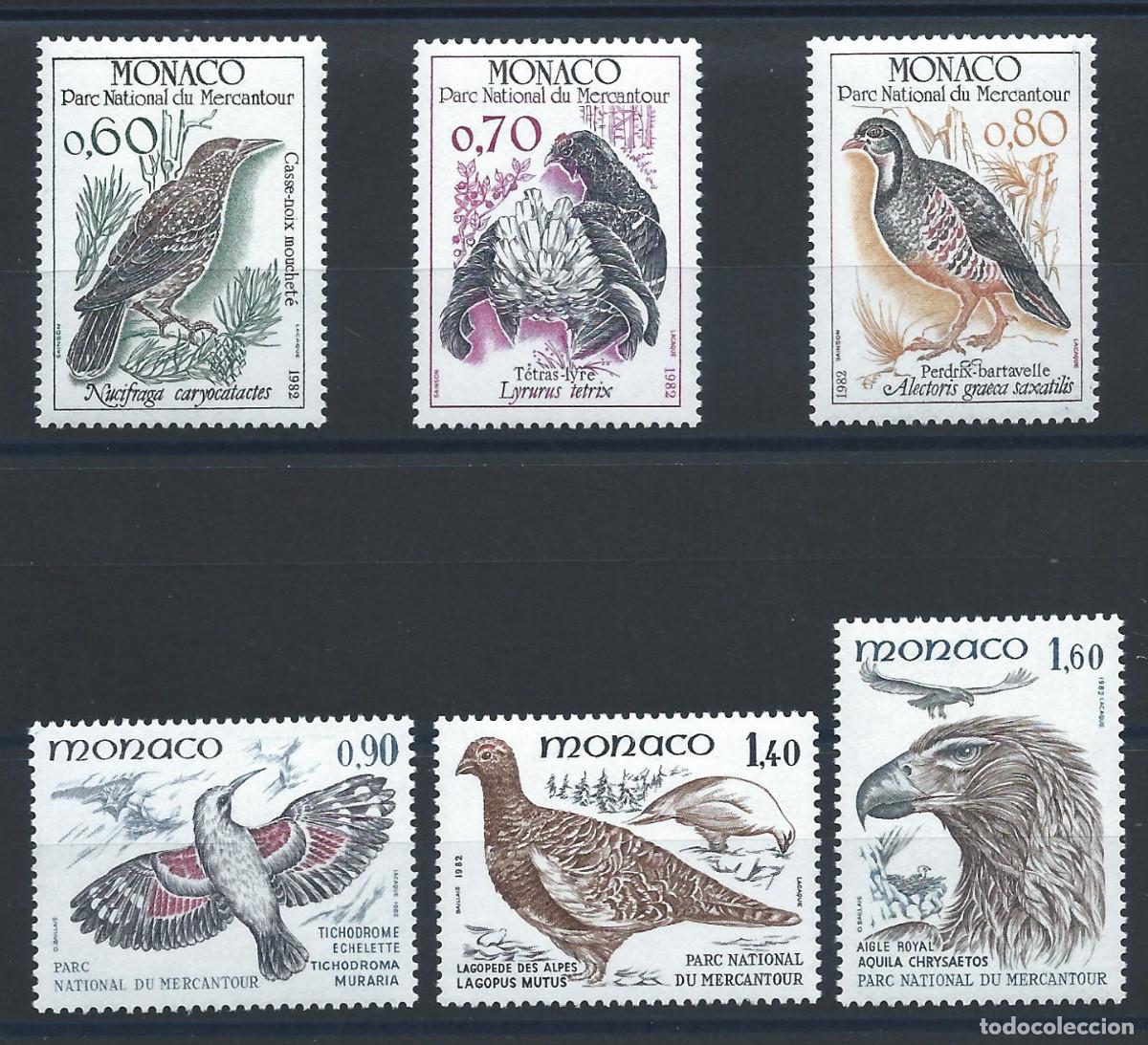 Sellos: Monaco N&deg;1316/21** (MNH) 1982 - Faune &rdquo;Oiseaux&rdquo; - Foto 1
