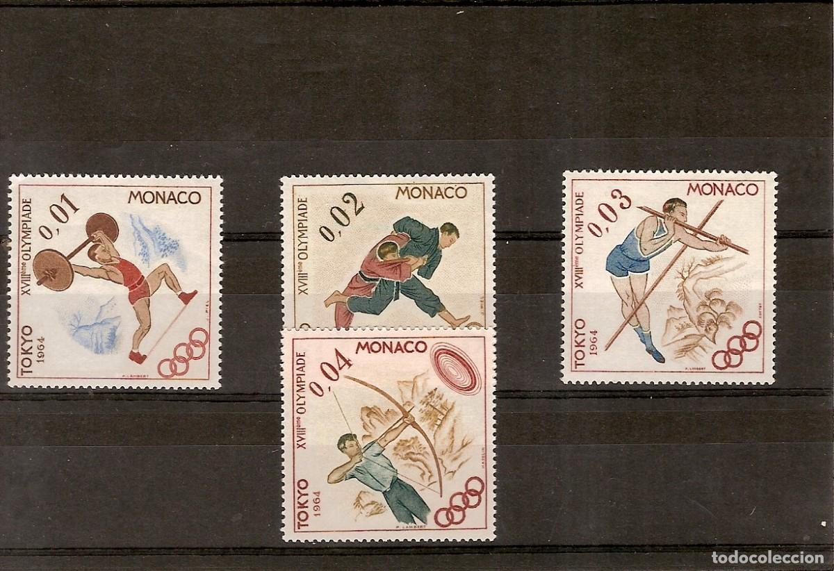 Sellos: MONACO - JO DE TOKYO - YT 654 A 657 - Foto 1