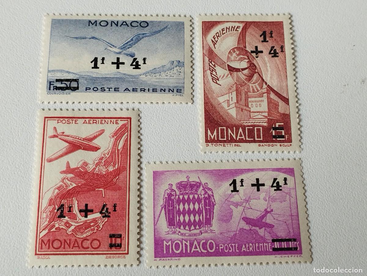 Sellos: SELLOS MONACO POSTA AERIENNE 1F + 4F 1972 - Foto 1