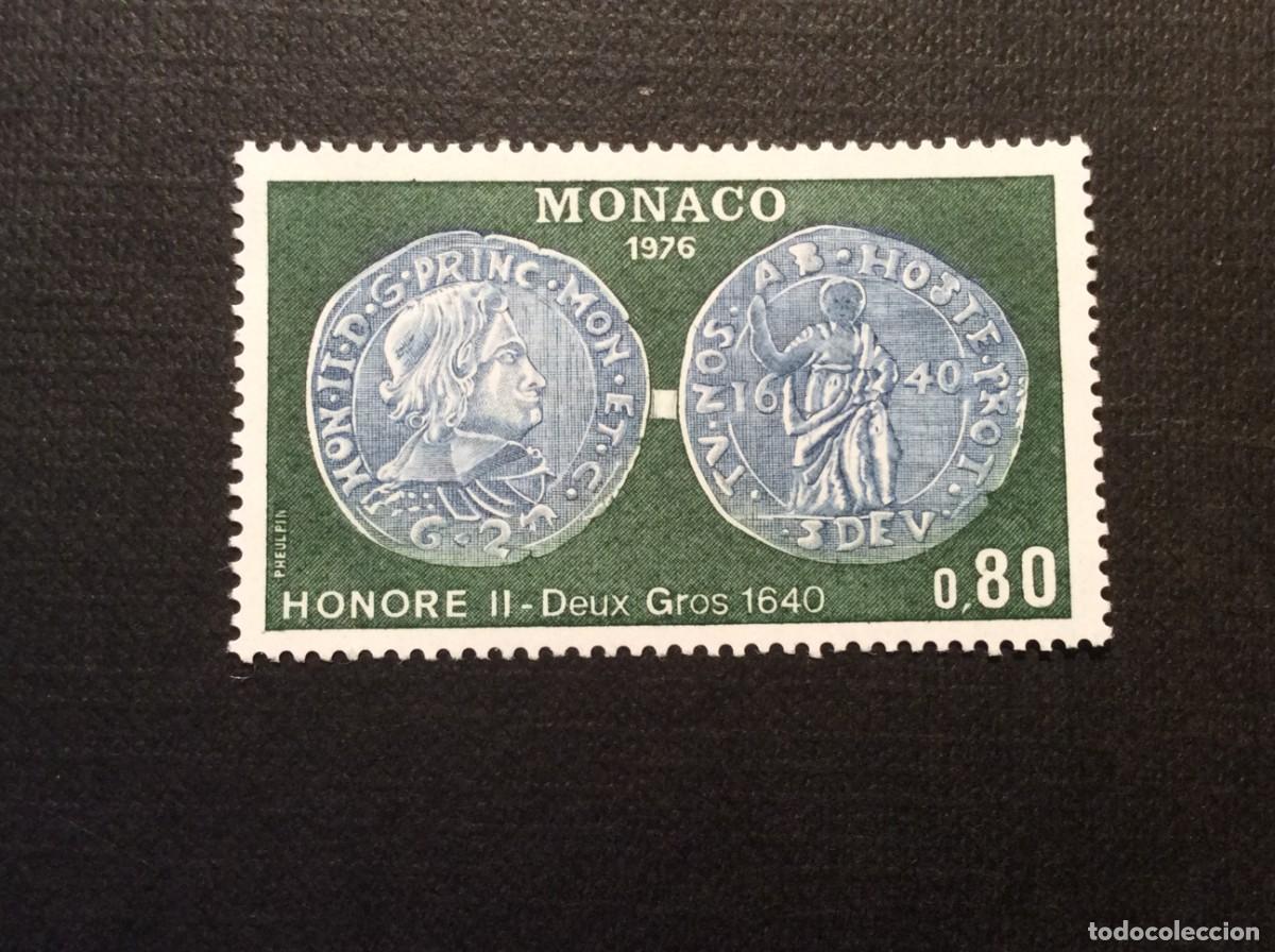 Sellos: MONACO N&ordm; YVERT 1069*** A&Ntilde;O 1976.NUMISMATICA. MONEDA DE 1640 - Foto 1