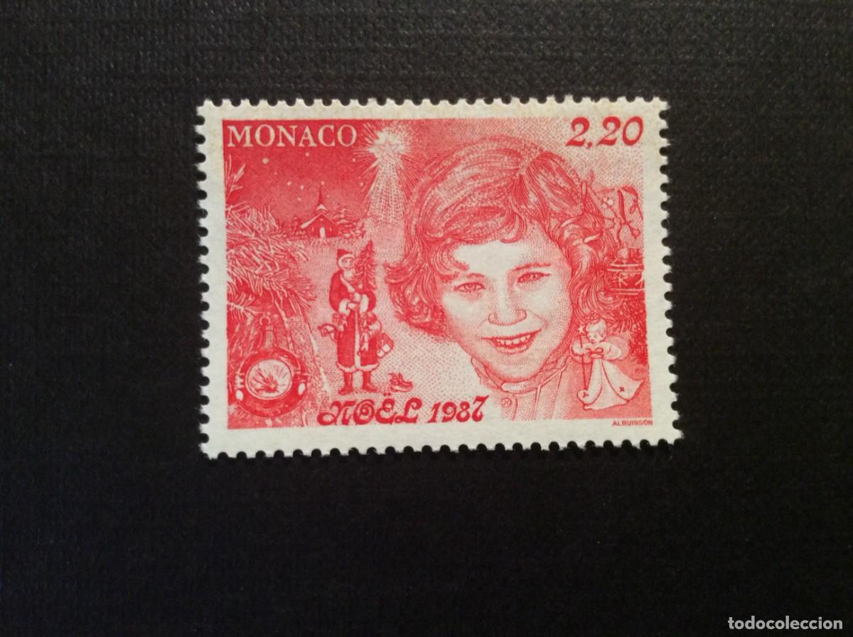 Sellos: MONACO N&ordm; YVERT 1599*** A&Ntilde;O 1987. NAVIDAD - Foto 1