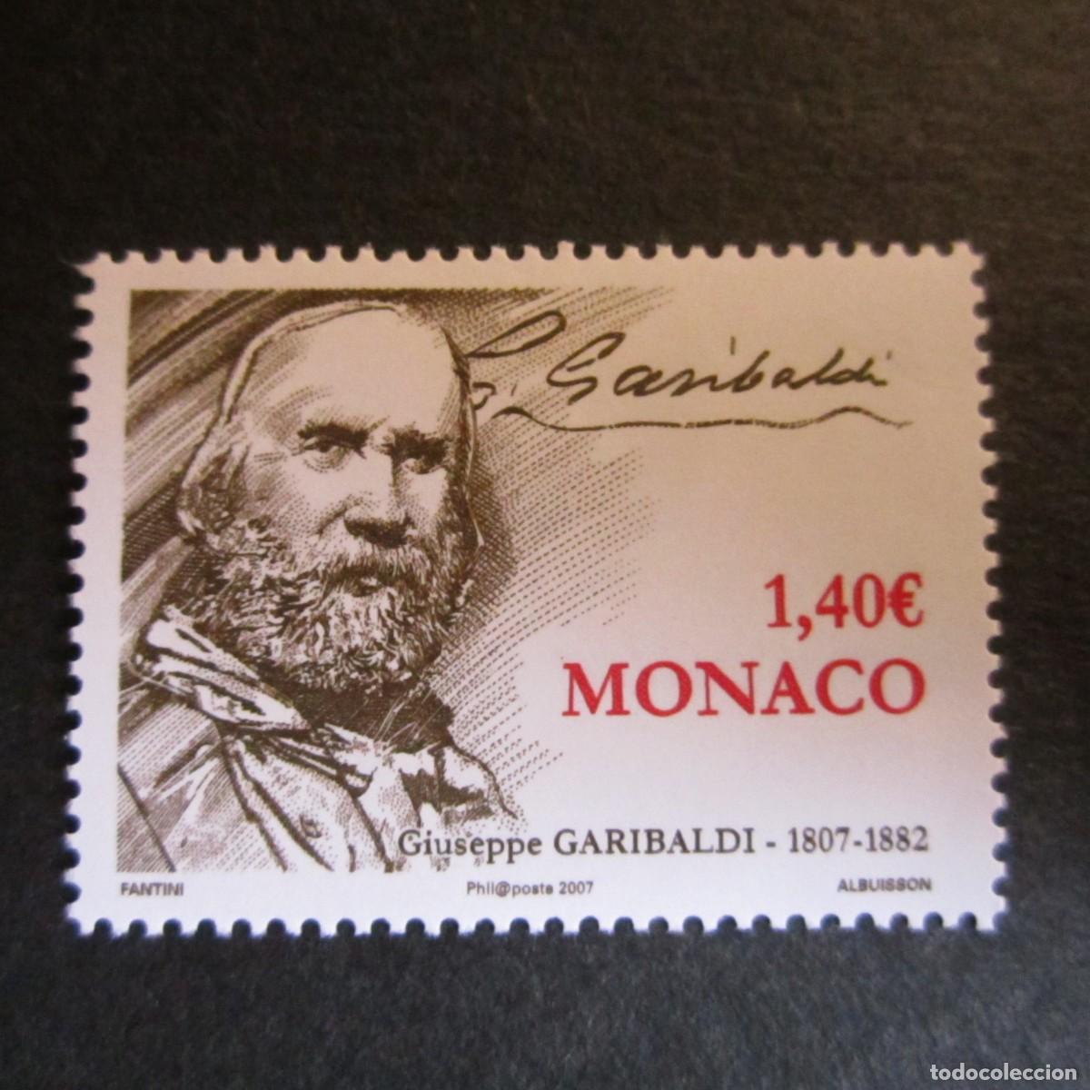 Sellos: MONACO 2007, YVERT N&ordm; 2589**, GIUSEPPE GARIBALDI - Foto 1