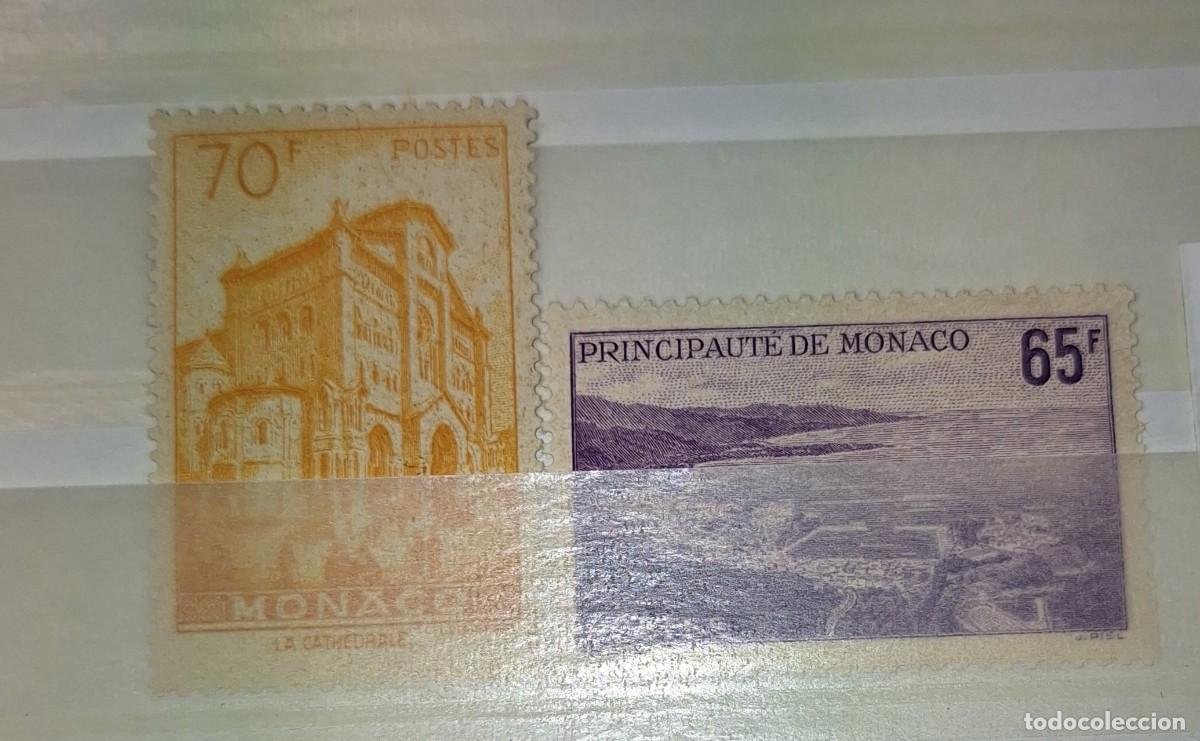 Sellos: M&Oacute;NACO, 1957, CAT.YT. 487/488. - Foto 1