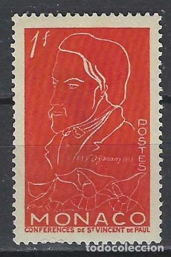 Sellos: M&Oacute;NACO 1954 - CENTENARIO DE LA MUERTE DE OZANAM - MH* - Foto 1