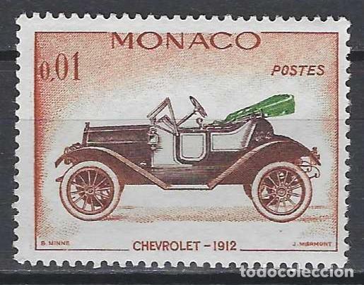 Sellos: M&Oacute;NACO 1961 - AUTOMOVILES DE &Eacute;POCA - MNH** - Foto 1