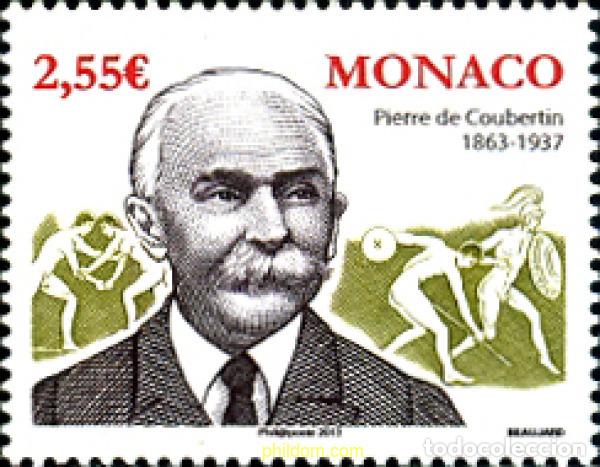 Sellos: 297333 MNH MONACO 2013 PIERRE DE COUBERTIN - Foto 1
