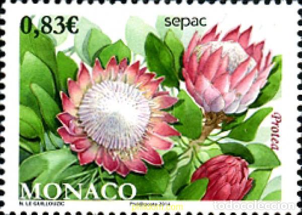 Sellos: 321883 MNH MONACO 2014 FLORES - SEPAC - Foto 1