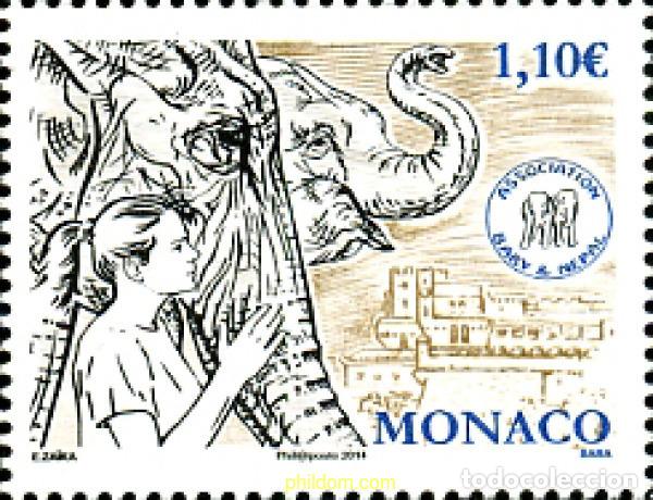 Sellos: 326172 MNH MONACO 2014 ELEFANTE - Foto 1