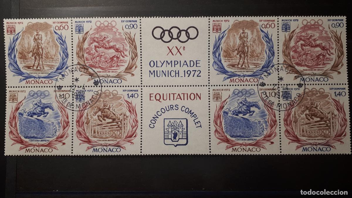 Sellos: M&Oacute;NACO . A&Ntilde;O 1972. &deg;. YVERT 890/3 - Foto 1
