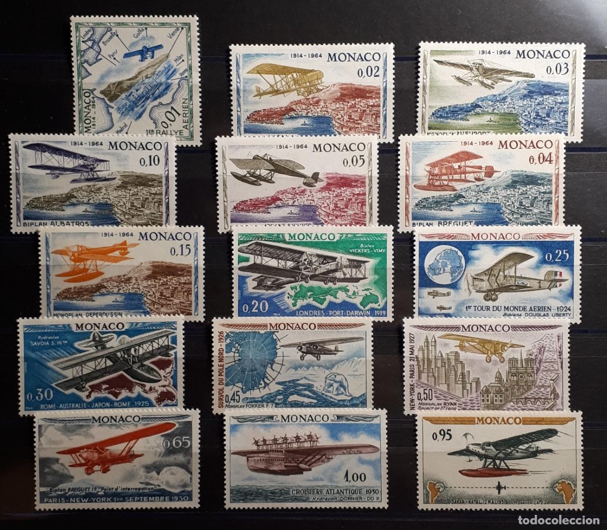 Sellos: M&Oacute;NACO. A&Ntilde;O 1964. **. YVERT 637/51 - Foto 1