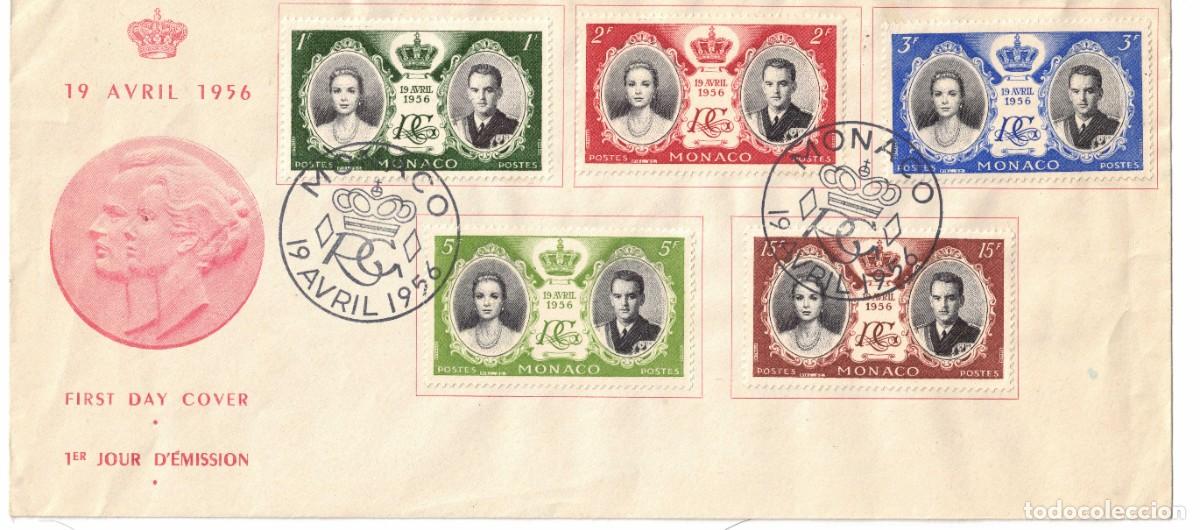 Sellos: M&oacute;naco. cinco piezas de Historia Postal - Foto 3