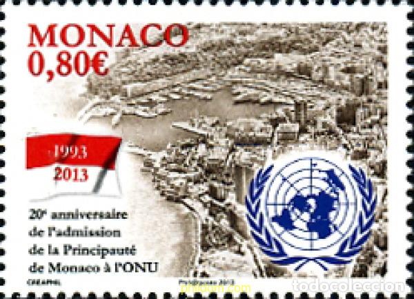 Sellos: 304018 MNH MONACO 2013 ADMISION ONU - Foto 1