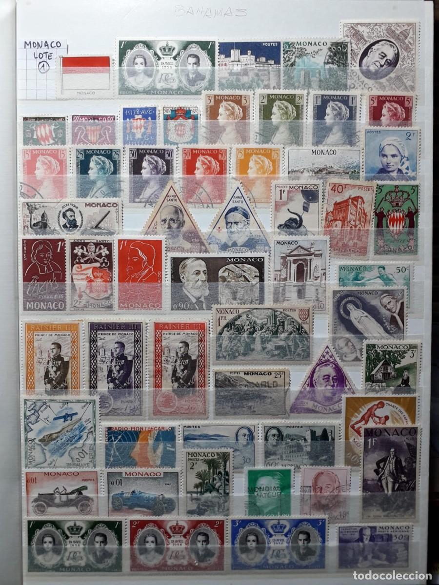 Sellos: Ficha con 90 sellos de M&oacute;naco - Foto 1
