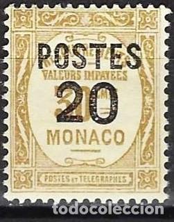 Sellos: Monaco 1937 - Mi 152 - YT 143 - MH* - Foto 1