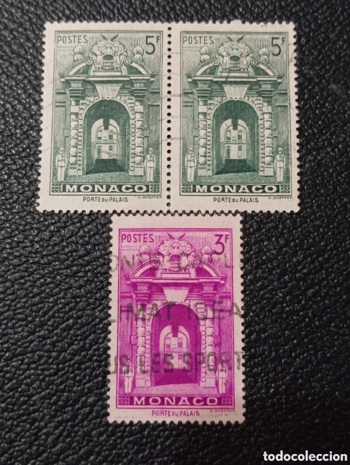 Sellos: Sello M&oacute;naco 1951 puerta del palacio - Foto 1