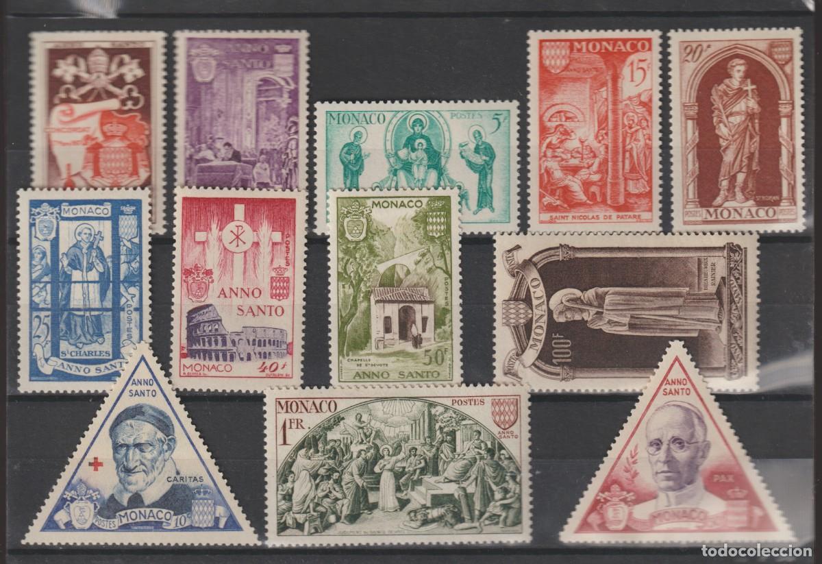 Sellos: Monaco 1951 - Yvert 353/364 mh* - Foto 1