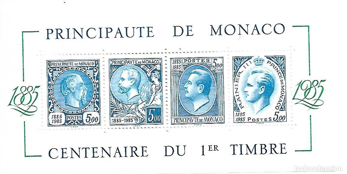 Sellos: HOJA BLOQUE DE MONACO 1985 NUEVA PERFECTA - Foto 1