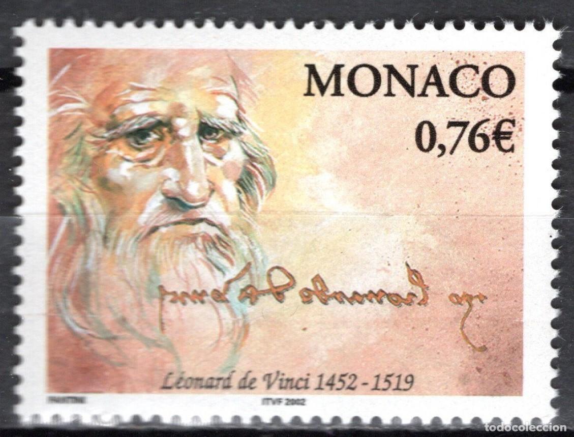 Sellos: MONACO 2002 STAMP MNH LEONARDO DA VINCI - Foto 1