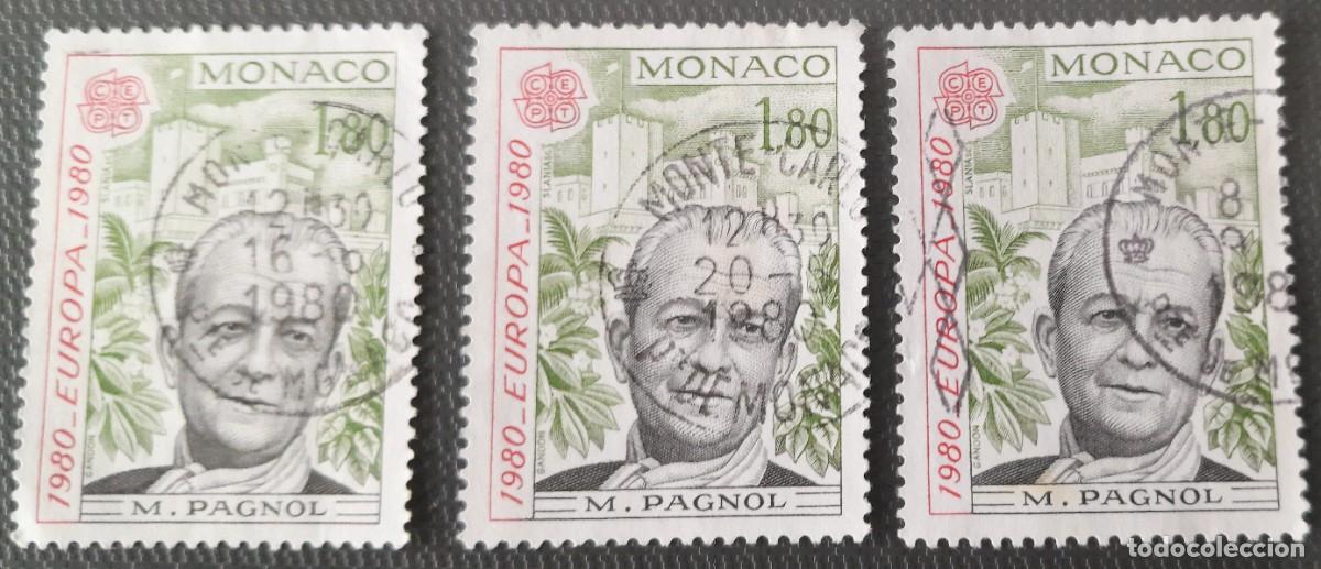 Sellos: 1980 M&Oacute;NACO. Marcel Pagnol - Foto 1