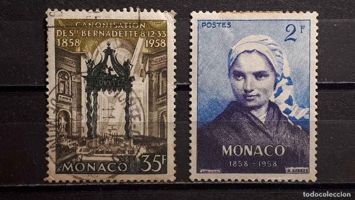 Sellos: M&Oacute;NACO. A&Ntilde;O 1958. &deg;. YVERT 493, 500 - Foto 1