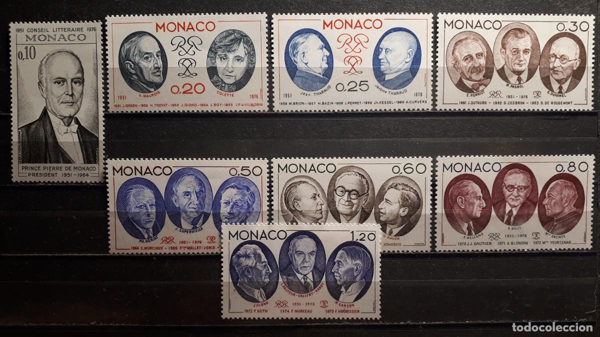 Sellos: M&Oacute;NACO. A&Ntilde;O 1976. **. YVERT 1043/50 - Foto 1