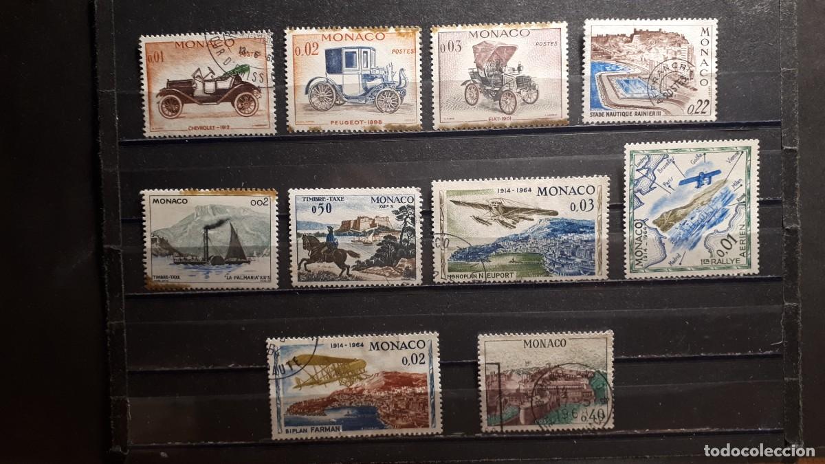 Sellos: M&Oacute;NACO. &deg;. Lote de 10 sellos a catalogar - Foto 1
