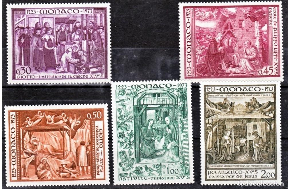 Selos: SELLOS USADOS ( sin marcas de matasellos) DE MONACO 1973, YT 934/ 38