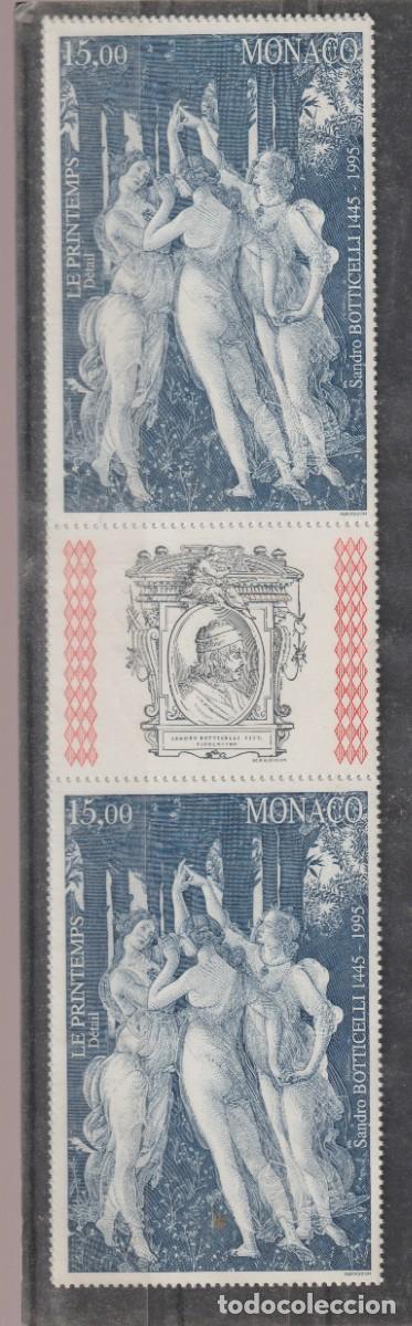 Sellos: Monaco 1995 - Yvert 2010a avec vignete mnh** - Foto 1