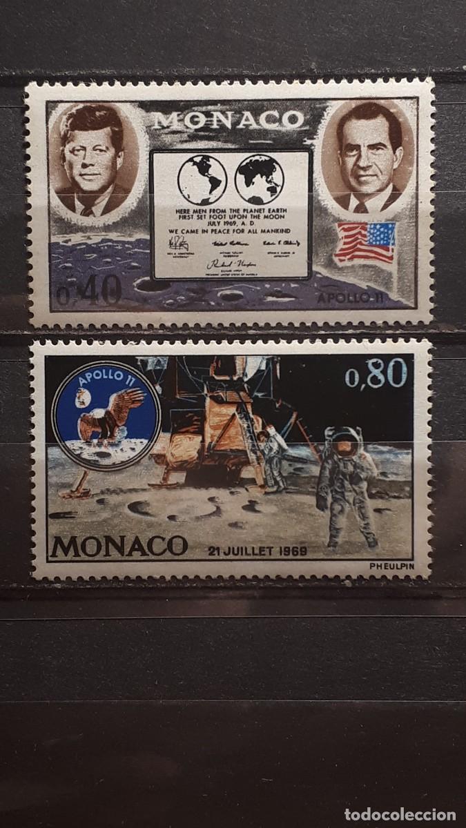 Sellos: M&Oacute;NACO. A&Ntilde;O 1970 **. YVERT 829/30 - Foto 1