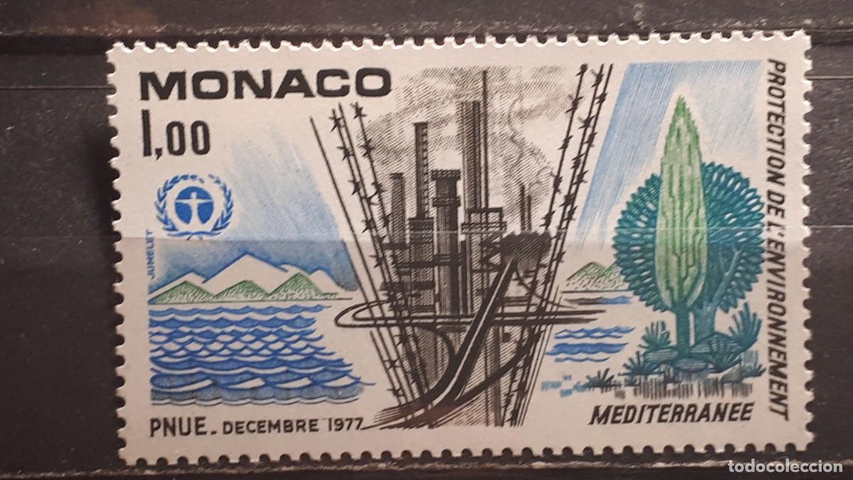 Sellos: M&Oacute;NACO. A&Ntilde;O 1977. **. YVERT 1117 - Foto 1