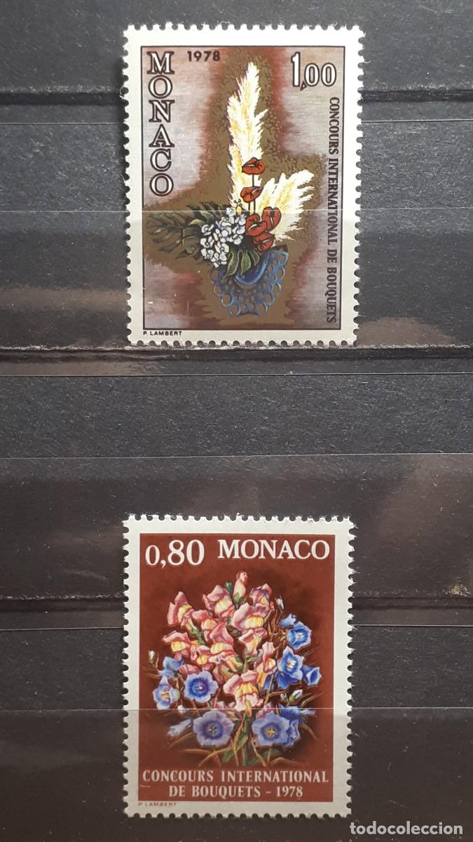 Sellos: M&Oacute;NACO. A&Ntilde;O 1977. **. YVERT 1115/6 - Foto 1